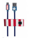 TRIBE - CABO USB-LIGHTNING MARVEL (CAPTAIN AMERICA)