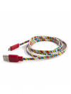 TUCANO - CABO FLAT FANTASY USB-MICROUSB (RED)
