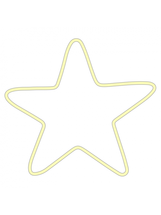 Candy Shock - Led Sign  40 Star (warm white)