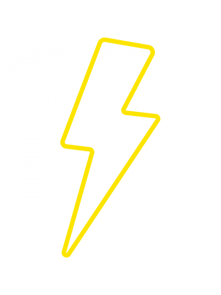 Candy Shock - Led Sign  40 Bolt (yellow)