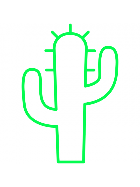 Candy Shock - Led Sign  40 Cactus (green)