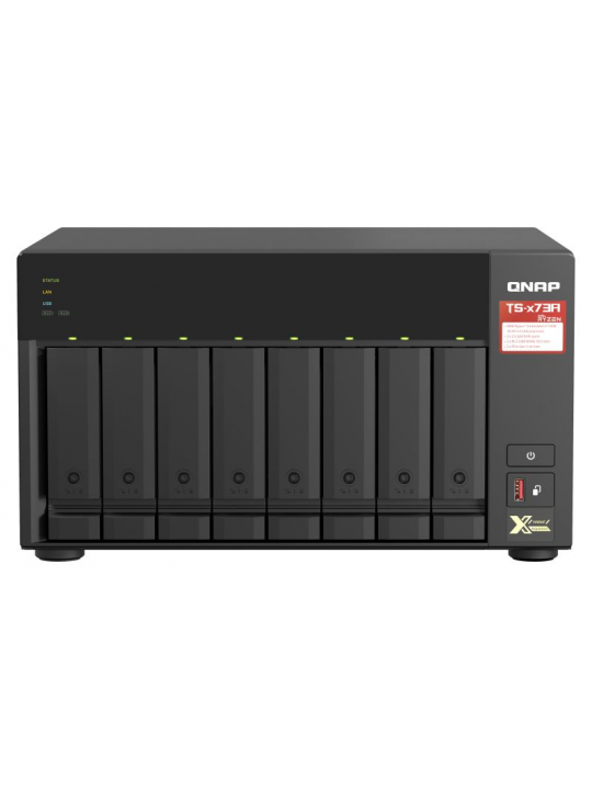 NAS QNAP 8-Bay Ryzen V1000 series V1500B 4C/8T 2.2GHz/8GB/2x2.5Gb/USB/Tower-TS-873A-8G
