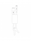 PHILO - KEYCHAIN LIGHTNING CABLE 20CM (WHITE)