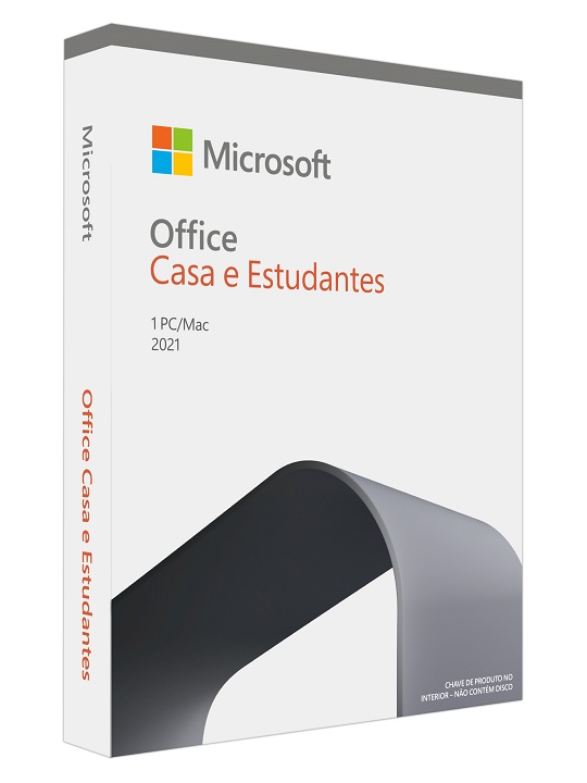 Microsoft Office Home and Student 2021 Portuguese P8 EuroZone 1 License Medialess