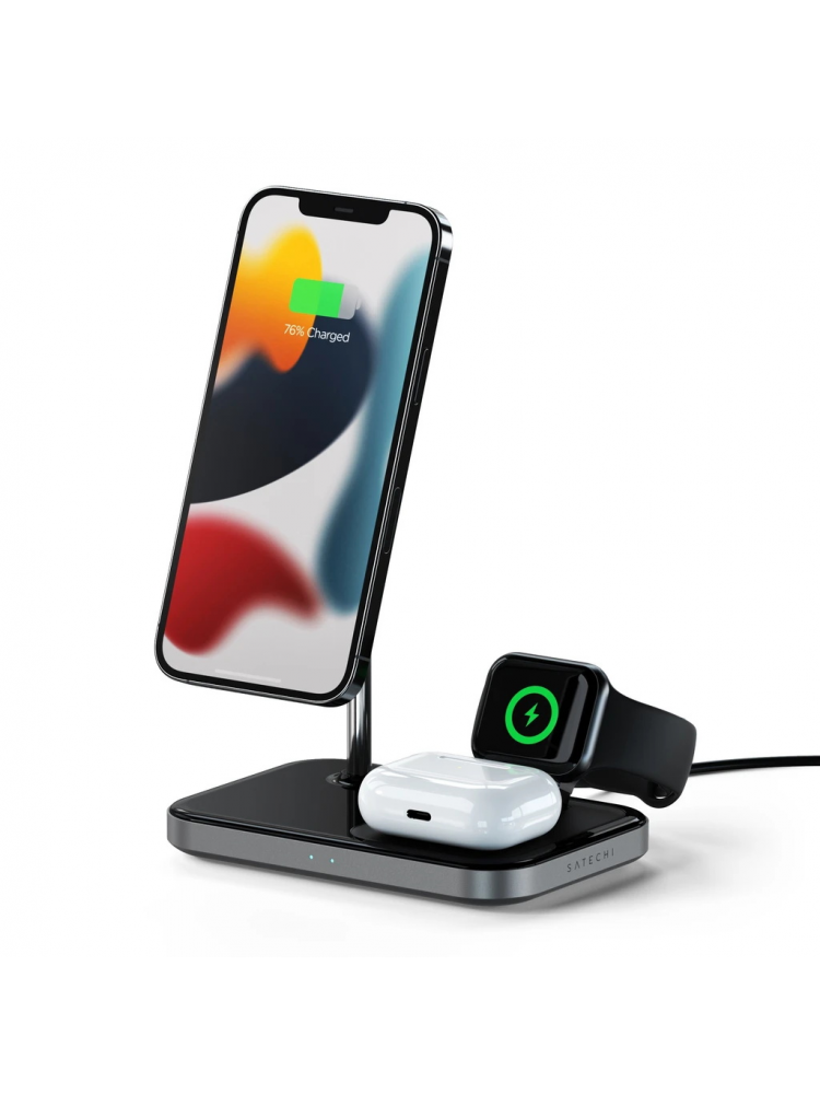 SATECHI - 3-IN-1 MAGNETIC WIRELESS CHARGING STAND