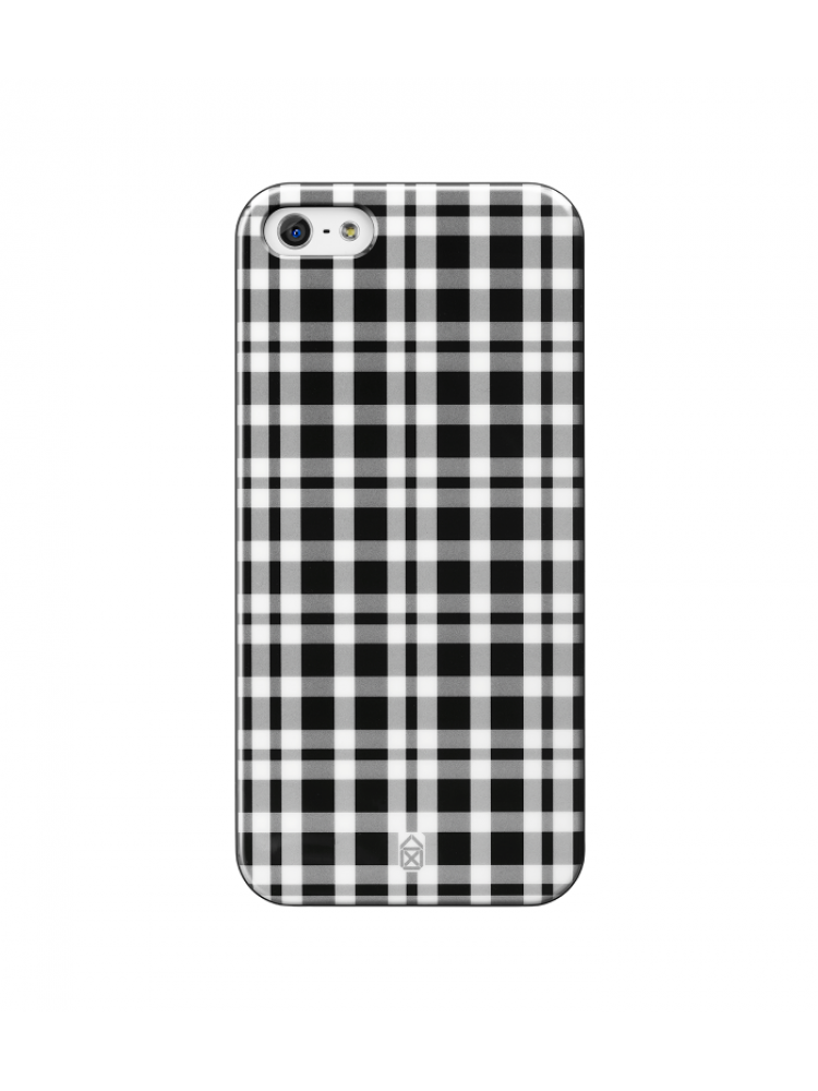 CASE SCENARIO - BOY&GIRL CLIP-ON IPHONE 5/5S/SE (GREY CHECK)