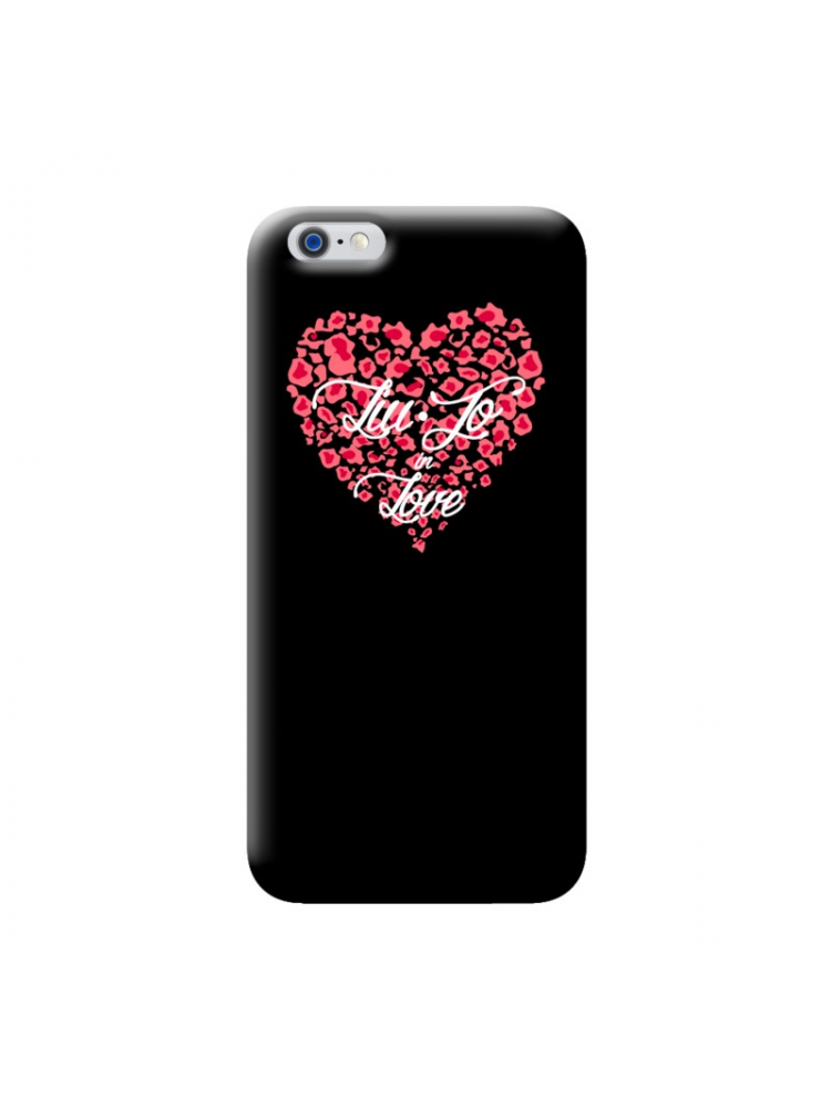 LIU.JO - HARD CASE HEART IPHONE 6/6S (BLACK) 