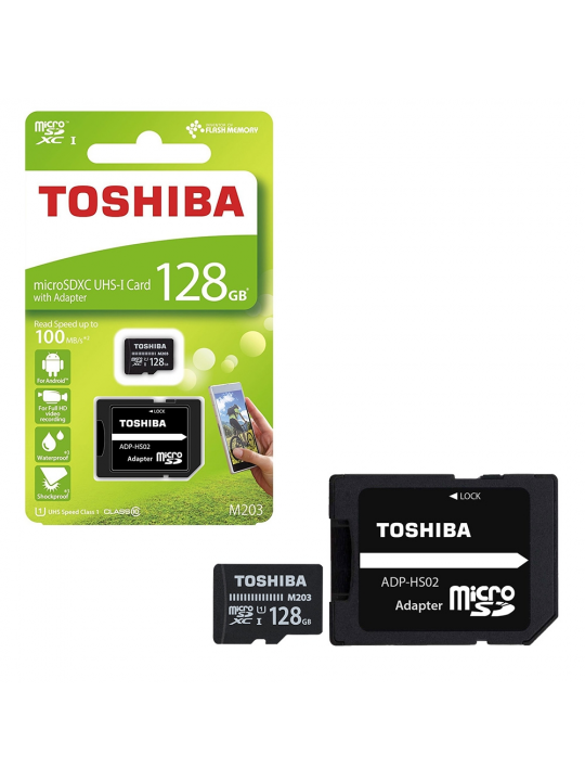 TOSHIBA CARTAO MEMORIA MICRO SDHX 128GB ADAPTADOR CLASSE10