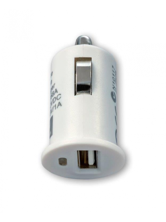 CAR CHARGER TECH FUZZION 1USB 12V CABLE WH