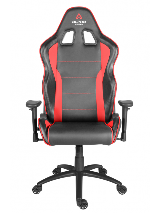 ALPHA GAMER-Cadeira Pollux Black-Red AGPOLLUX-BK-R