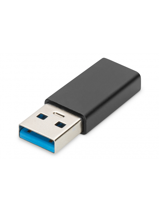 ADAPTADOR DIGITUS USB-A - USB-C M-F PRETO