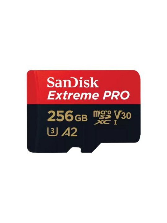 Cartão Memória SANDISK Extreme PRO microSDXC 256GB-SD adapt 200MB/s
