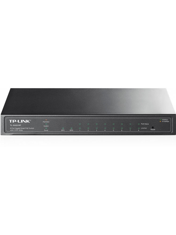 SWITCH TP-LINK 8PORTAS GIGABIT DESKTOP POE SMART SWITCH-TL-SG2210P