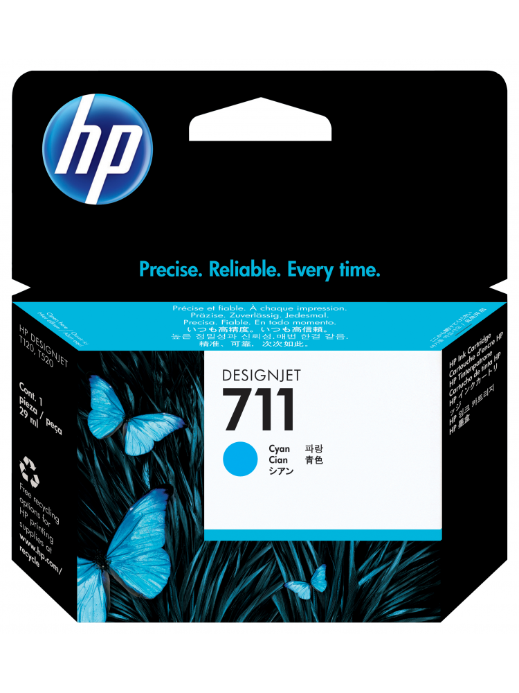 TINTEIRO HP 711 INK CYAN29 ML DJ T120 520