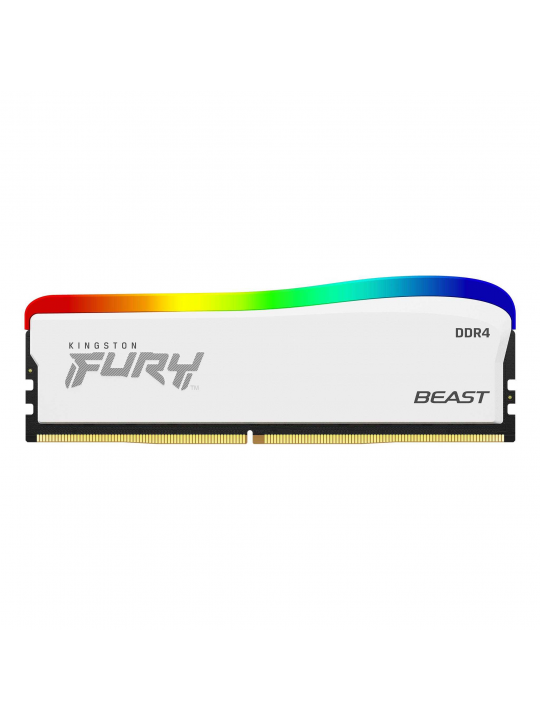 MEMÓRIA DIMM KINGSTON 16GB DDR4 3200MT S CL16 1.35V FURY BEAST WHITE RGB SE
