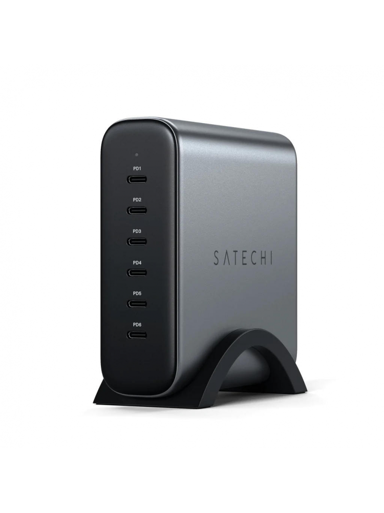 CARREGADOR AC SATECHI - 200W USB-C 6-PORT GAN CHARGER