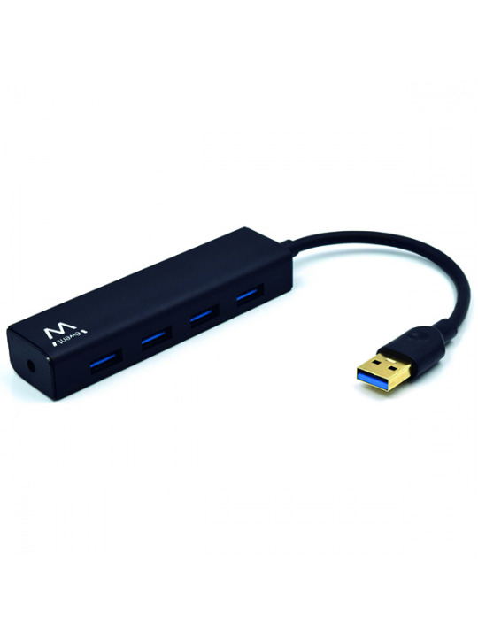 HUB EWENT USB3.0 4 PORT USB3.0 COM JACK P-ALIMENTAÇÃO