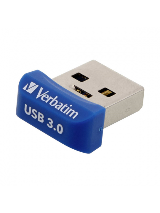 PEN VERBATIM 64GB USB 3.0 STORE N STAY NANO BLUE