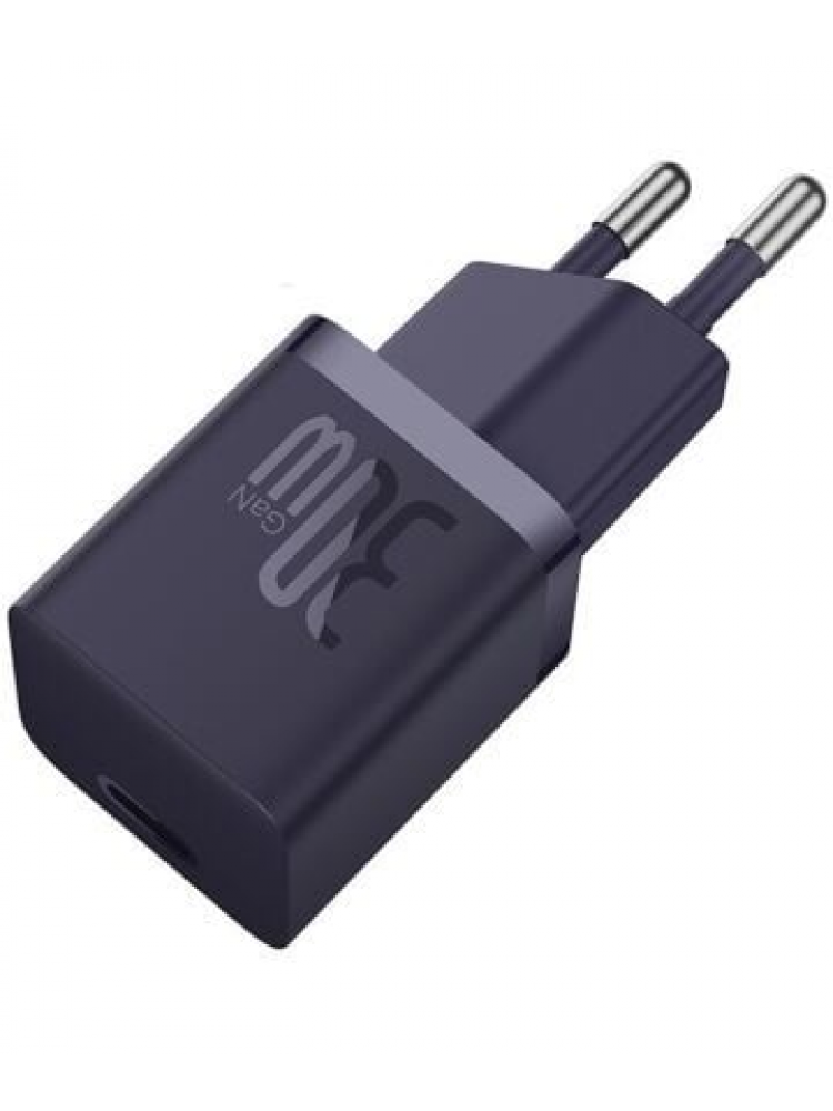 BASEUS CARREGADOR RÁPIDO COMPACTO GAN5 30 W USB-C ROXO