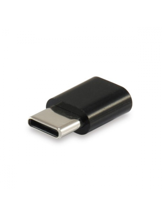 ADAPTADOR EQUIP USB-C PARA MICRO USB B PRETO