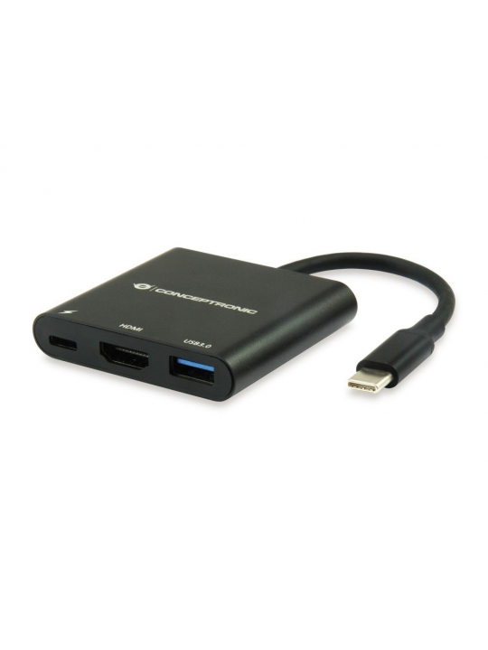HUB CONCEPTRONIC 3-EM-1 USB-C PARA HDMI - DONN01B