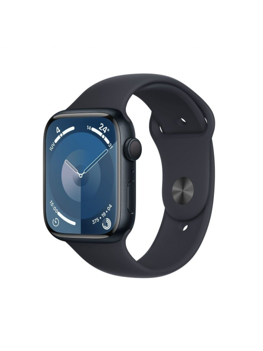 APPLE WATCH SERIES 9 GPS 45MM MIDNIGHT ALUMINIUM CASE WITH MIDNIGHT SPORT BAND - M/L