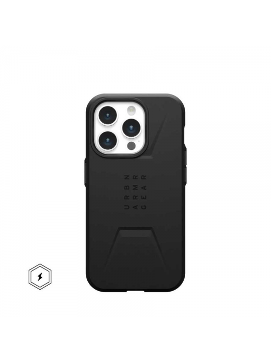 CAPA UAG CIVILIAN MAGSAFE IPHONE 15 PRO (BLACK)