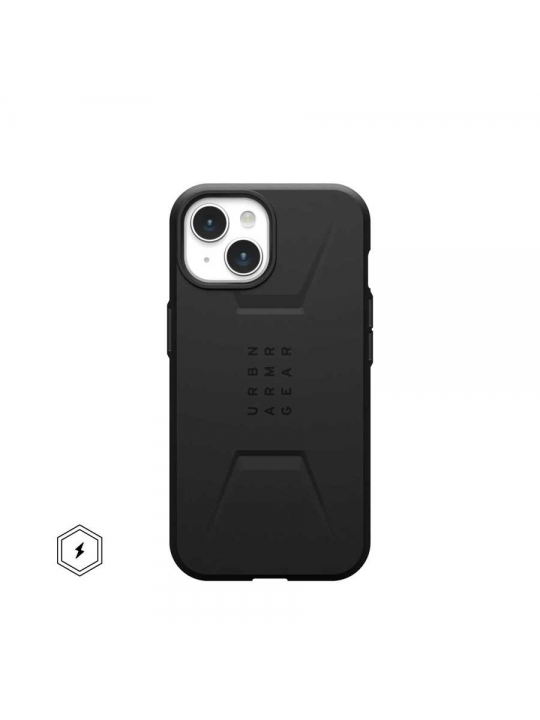 CAPA UAG CIVILIAN MAGSAFE IPHONE 15 (BLACK)