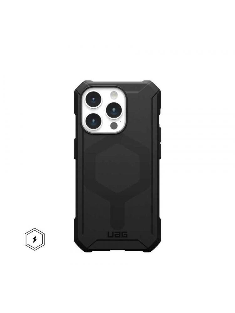 CAPA UAG ESSENTIAL ARMOUR MAGSAFE IPHONE 15 PRO (BLACK)