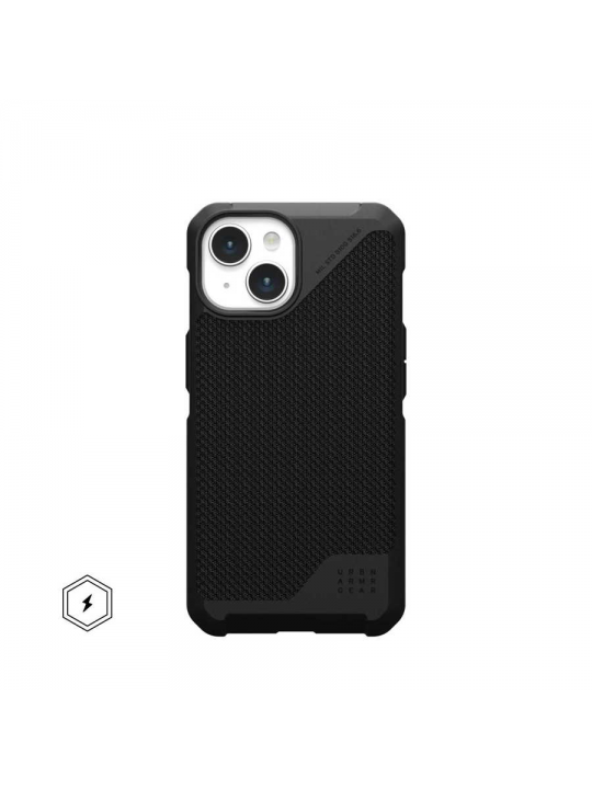 CAPA UAG METROPOLIS LT MAGSAFE IPHONE 15 (KEVLAR BLACK)