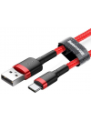CABO BASEUS USB CAFULE PARA TYPE-C 2A 0.5M (VERMELHO)