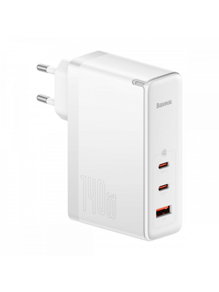 CARREGADOR BASEUS USB-C-USB 140W GAN5 PRO BRANCO