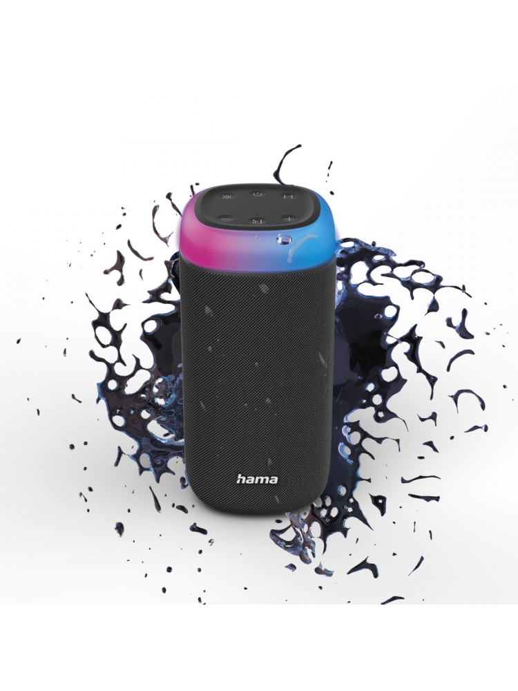 COLUNA HAMA BLUETOOTH 'SHINE 2.0' IPX4,LED, 30W