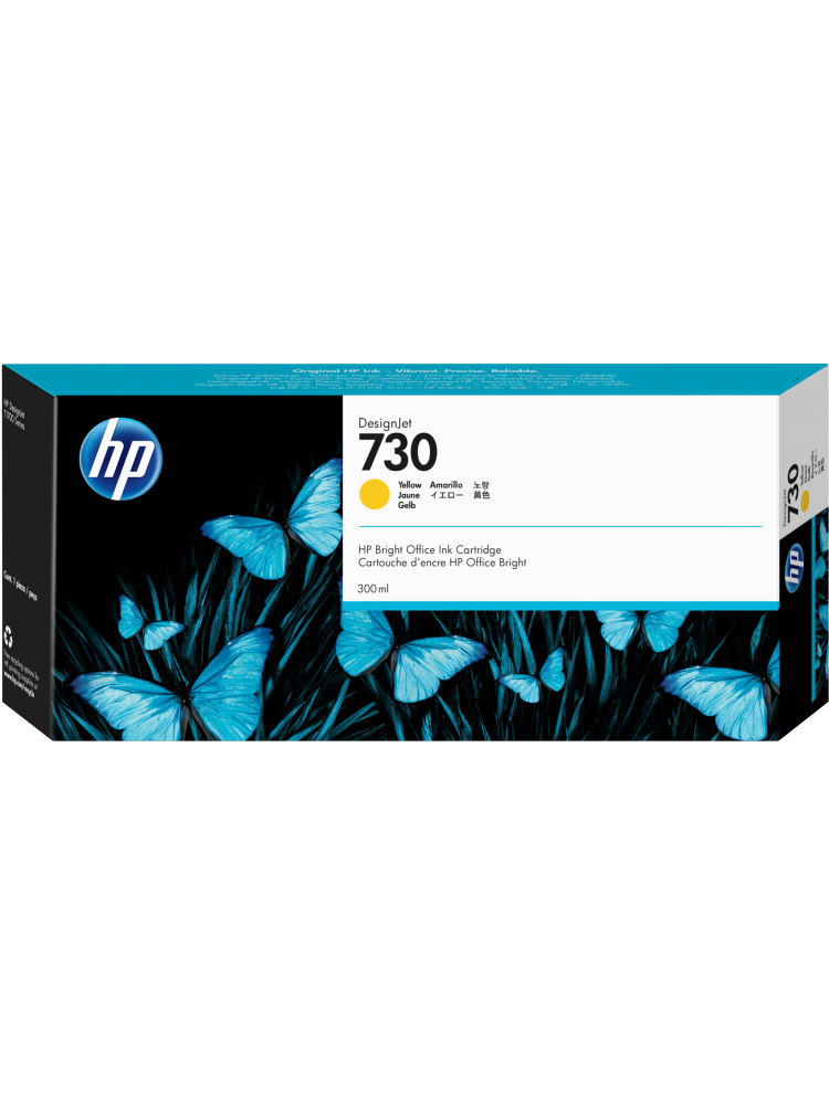 TINTEIRO HP 730 300 ML YELLOW INK CARTRIDGE 