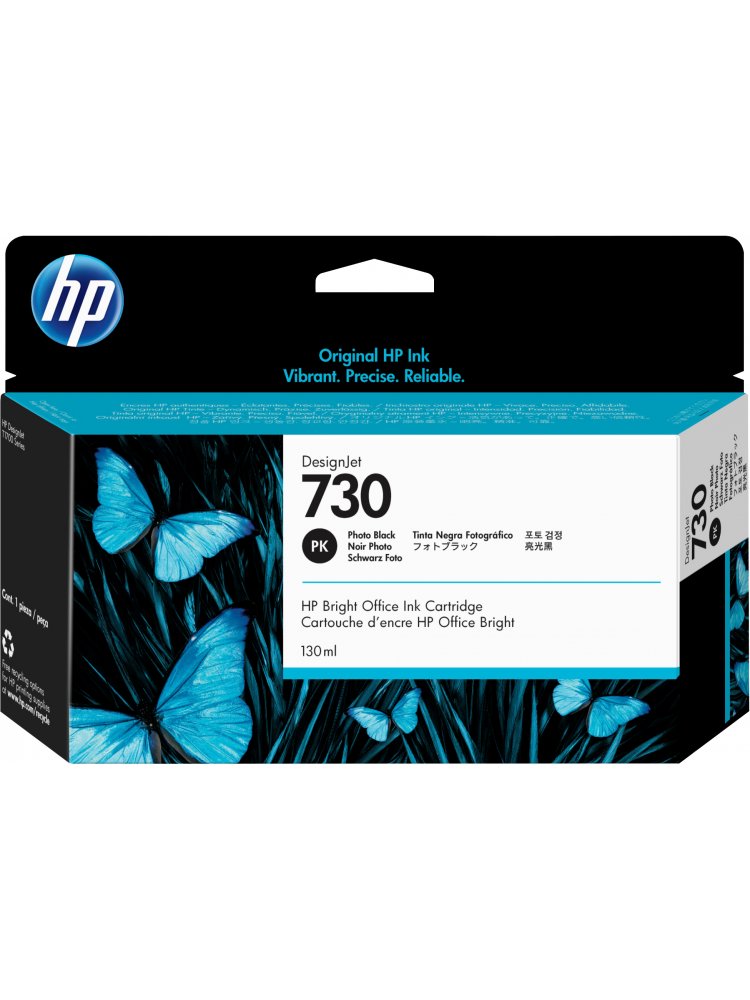 TINTEIRO HP 730 130 ML PHOTO BLACK INK CRTG 