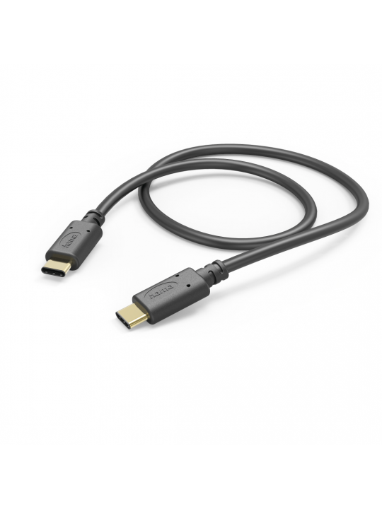 CABO HAMA 3A, USB TYPE-C - USB TYPE-C, 1.5 M, PRETO - 201591