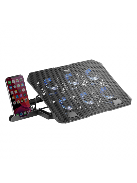 COOLER MARS GAMING MNBC23 NOTEBOOK COOLER & STAND, 6X FANS, PHONE HOLDER, UP TO 16´´