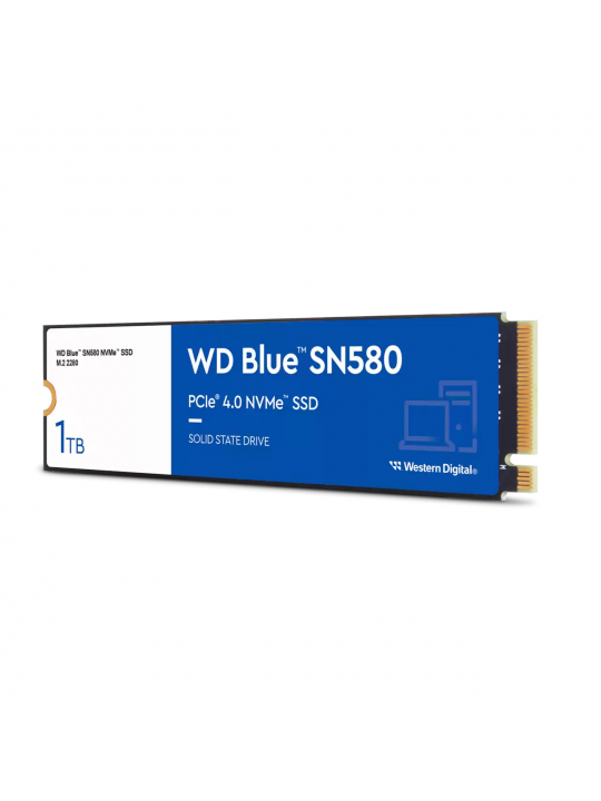 DISCO SSD M.2 PCIE 4.0 NVME WD 1TB BLUE SN580-4150R-4150W-600K-750K IOPS