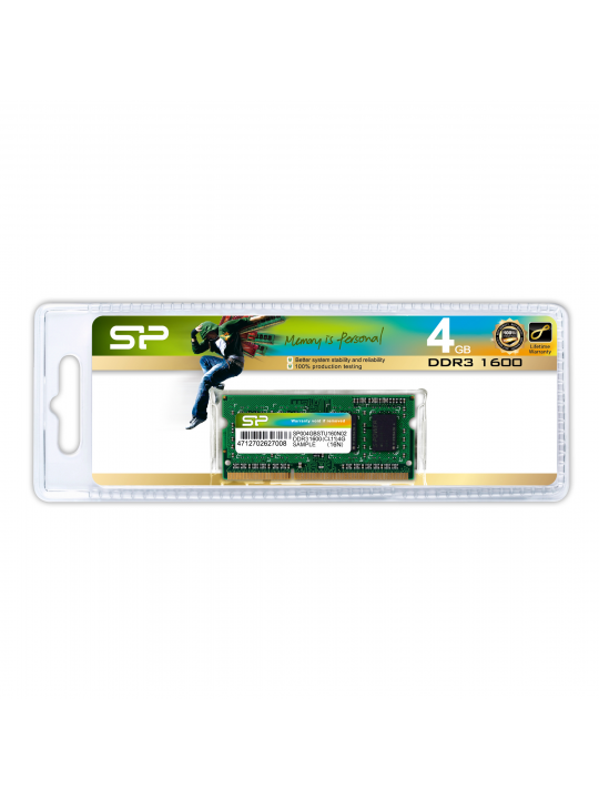 MEMÓRIA DIMM SO SP 4GB DDR3 1600MHZ CL11 1.5V