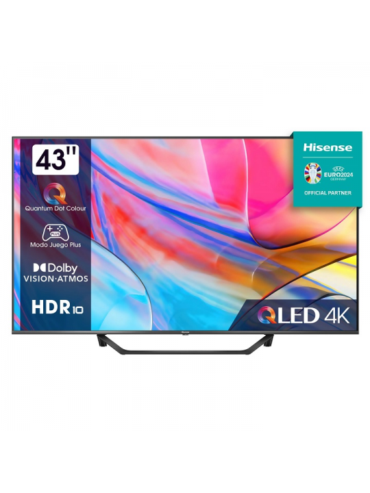 SMART TV HISENSE 43' QLED UHD 4K A7KQ