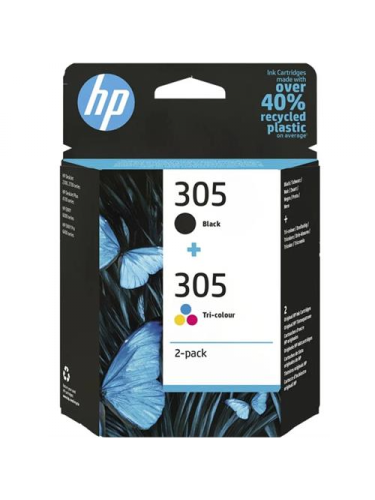 PACK HP 2 TINTEIROS 305 6ZD17AE