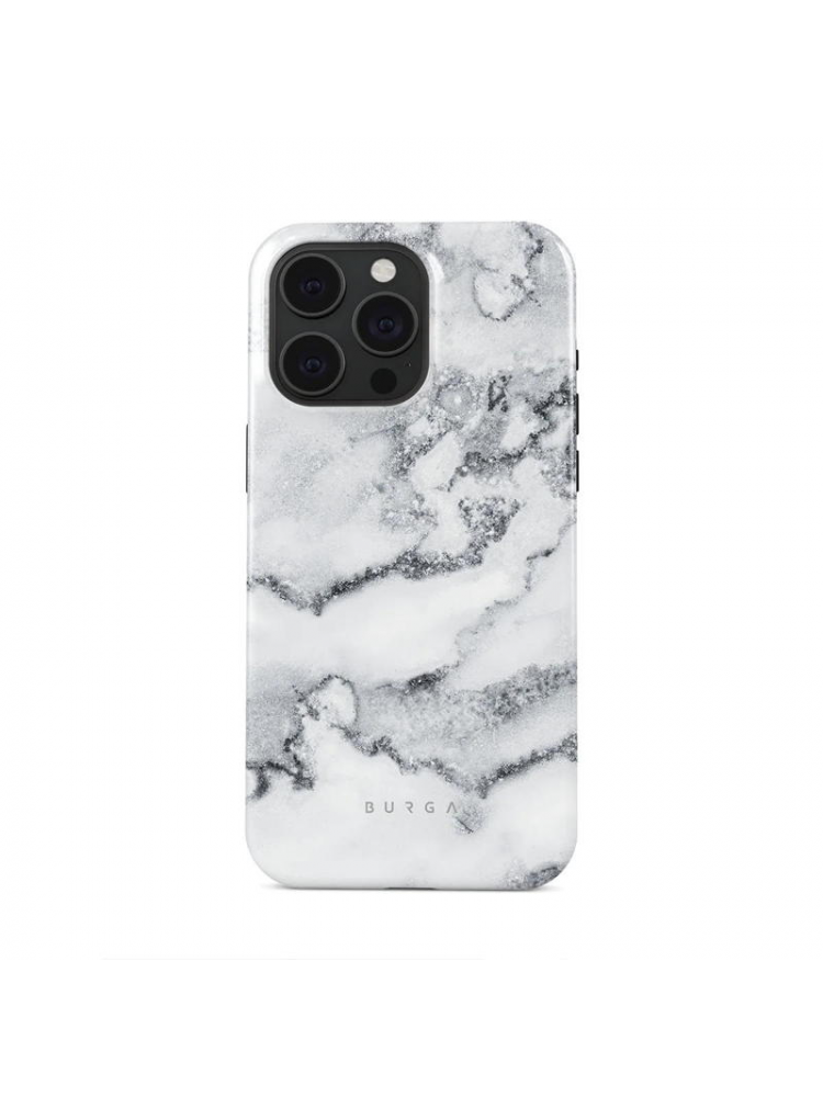 CAPA RÍGIDA BURGA MAGSAFE IPHONE 15 PRO WHITE WINTER