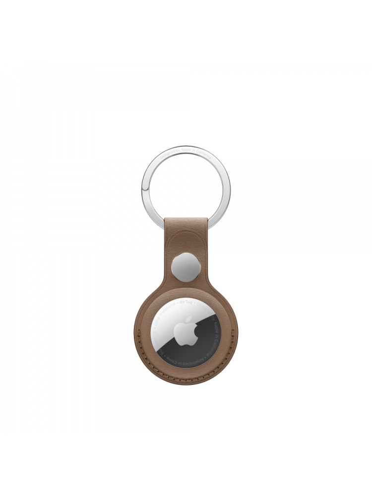 APPLE AIRTAG FINEWOVEN KEY RING - TAUPE