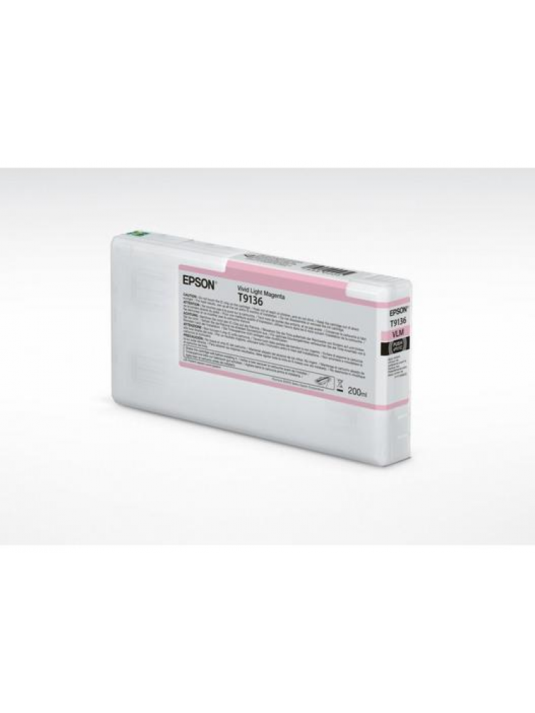 TINTEIRO EPSON T9136 MAGENTA CLARO VIVO 200ML - SURECOLOR SC-P5000