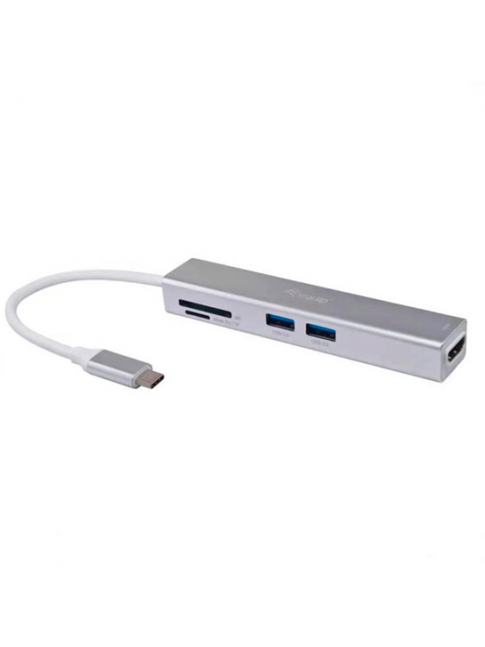 ADAPTADOR 5 EM 1 EQUIP USB-C HDMI USB 3.0 MICRO SD