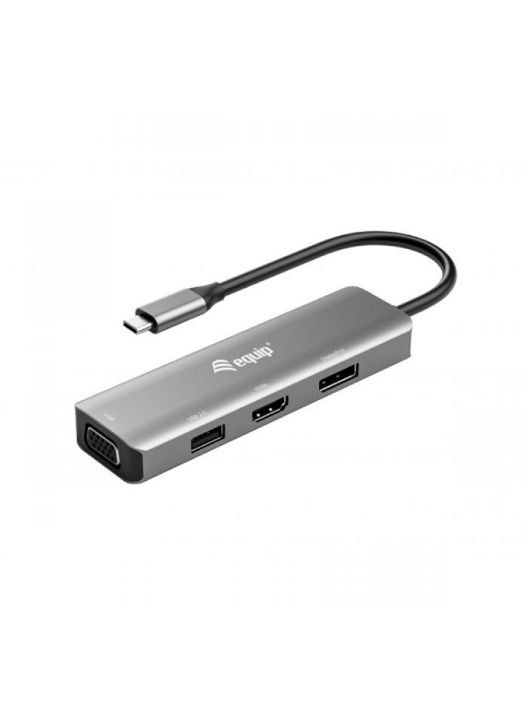 ADAPTADOR EQUIP USB-C TO HDMI - DISPLAYPORT - VGA  - USB 