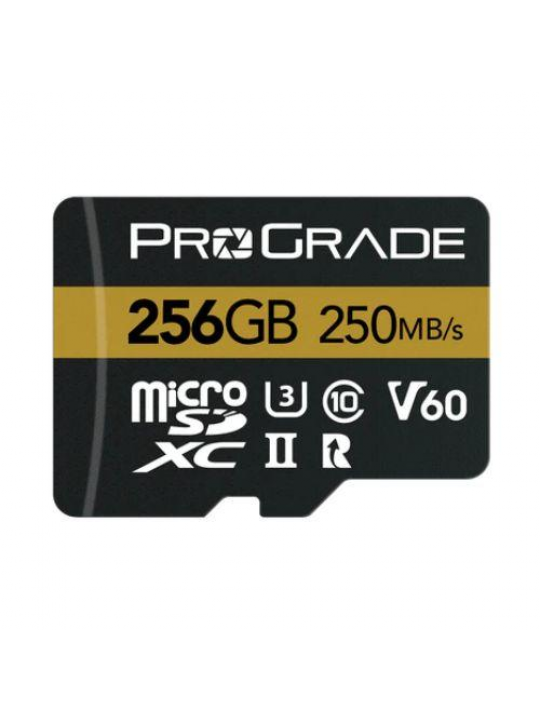 CARTÃO PROGRADE MICROSDXC (GOLD)256GB-250MB/S V60 UHS-II