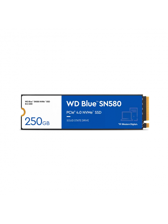 SSD M.2 PCIE 4.0 NVME WD 500GB BLUE SN580-4000R-3600W-450K-750K IOPS