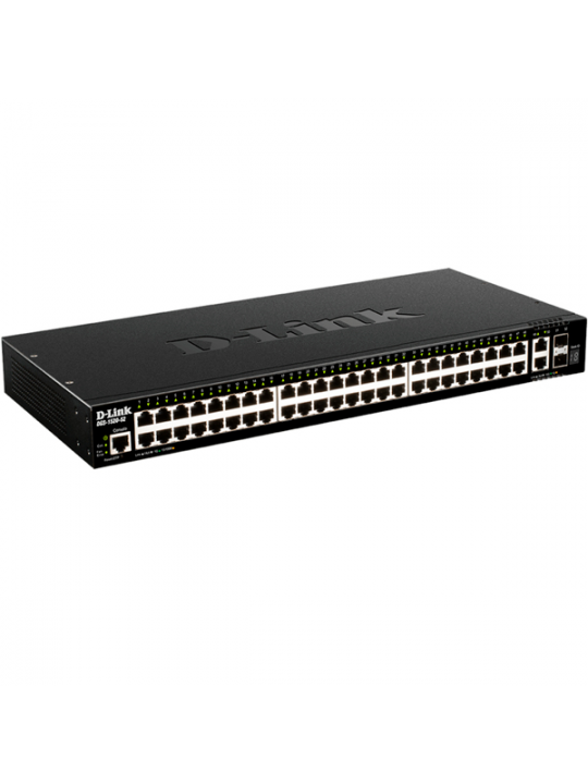 SWITCH D-LINK SWITCH 48 PORTS GE + 2 10GE PORTS + 2 SFP+ SMART MANAGED