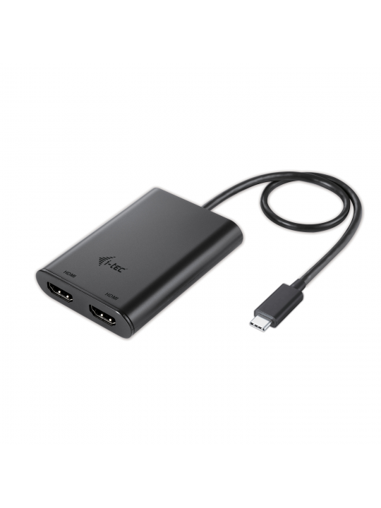 ADAPTADOR I-TEC USB-C 2X HDMI 4K ULTRA HD COMPATIVEL COM THUNDERBOLT 3-4 MAC OS (1 MONITOR)